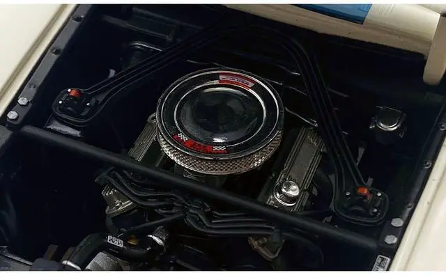 Alt view image 2 of 6 - 1965 Shelby GT350 "Reynolds Ford" White with Blue Stripes Limited Edition to 204 pieces Worldwide 1/18 Diecast Model Car by ACME