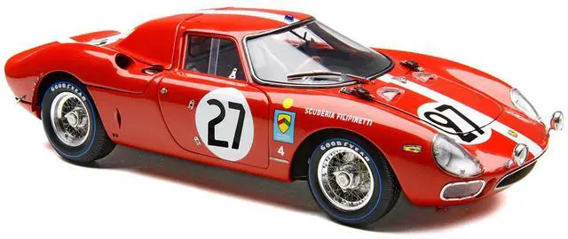 Alt view image 5 of 6 - Ferrari 250 LM RHD #27 "24 Hours of Le Mans" (1965) Limited Edition to 1500 pieces Worldwide 1/18 Diecast Model Car by CMC