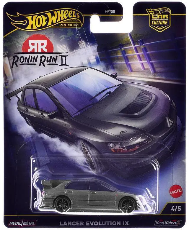 Alt view image 6 of 6 - Mitsubishi Lancer Evolution IX Gray Metallic "Ronin Run II" Series Diecast Model Car by Hot Wheels
