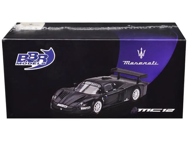 Alt view image 6 of 6 - Maserati MC12 Competizione "Test Fiorano 2004" Matt Black 1/64 Diecast Model Car by BBR