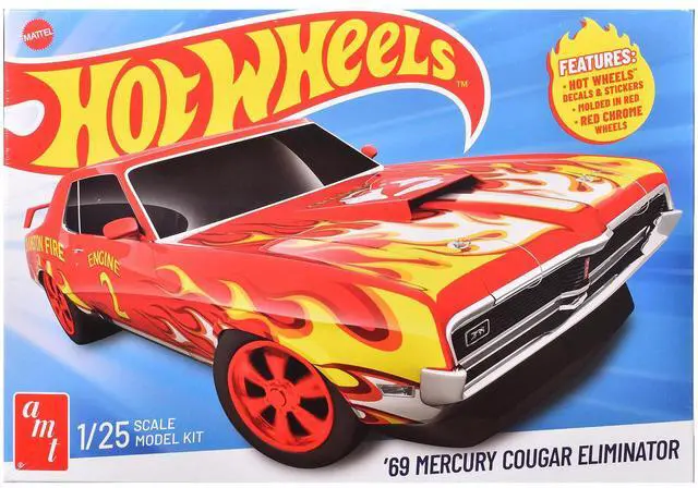 Main image of Skill 2 Model Kit 1969 Mercury Cougar Eliminator "Hot Wheels" 1/25 Plastic Model by AMT