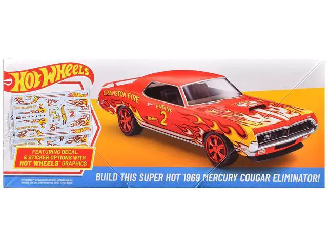 Alt view image 3 of 4 - Skill 2 Model Kit 1969 Mercury Cougar Eliminator "Hot Wheels" 1/25 Plastic Model by AMT