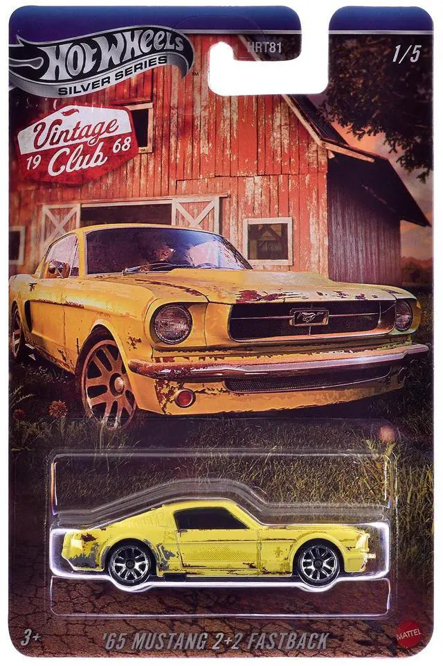 Alt view image 2 of 6 - "Vintage Club" 5 piece Set H "Silver" Series Diecast Model Cars by Hot Wheels