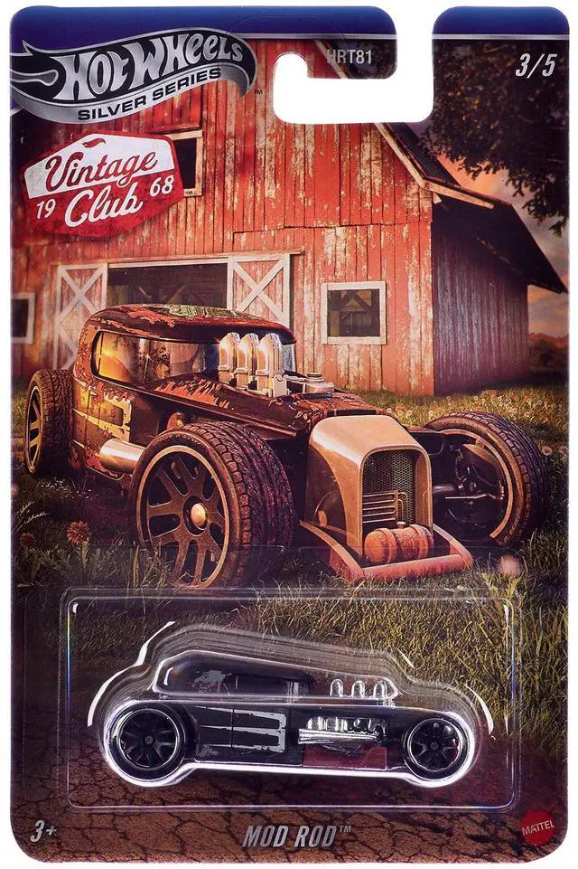 Alt view image 4 of 6 - "Vintage Club" 5 piece Set H "Silver" Series Diecast Model Cars by Hot Wheels