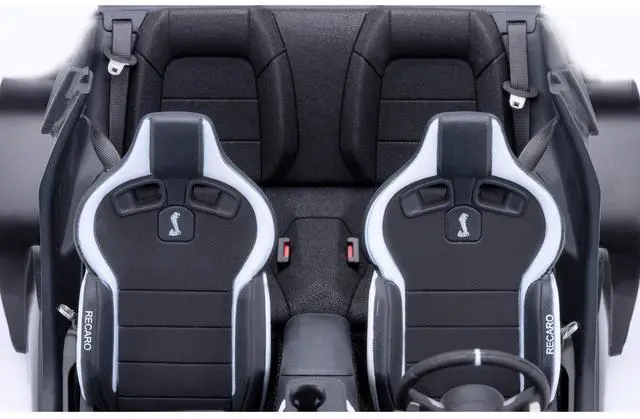 Alt view image 6 of 6 - Ford Mustang Shelby GT500 Rapid Red Metallic with Black Stripes 1/18 Model Car by Autoart