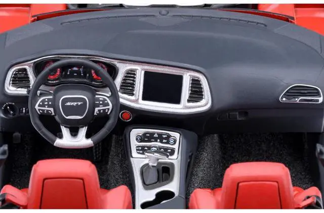 Alt view image 4 of 6 - 2022 Dodge Challenger SRT Jailbreak Torred with Red Interior 1/18 Model Car by Autoart