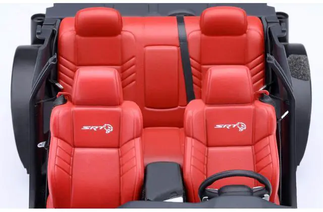 Alt view image 5 of 6 - 2022 Dodge Challenger SRT Jailbreak Torred with Red Interior 1/18 Model Car by Autoart