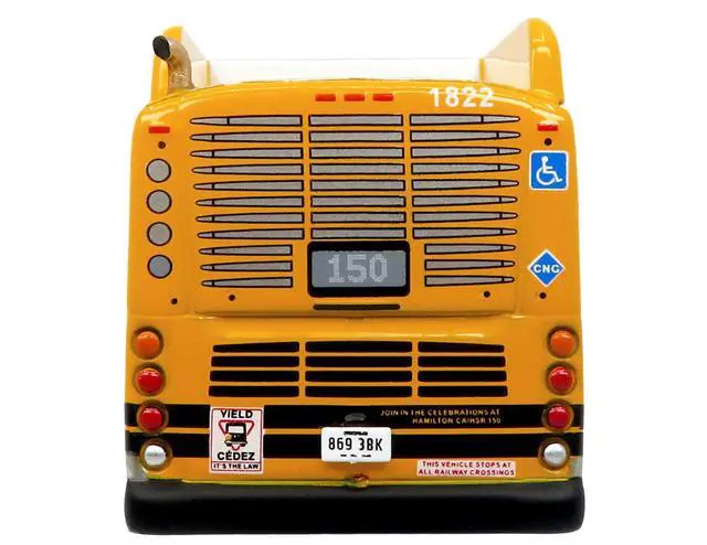 Alt view image 5 of 6 - New Flyer Xcelsior XE60 Articulated Transit Bus Yellow with Black 1/87 (HO) Scale Diecast Model by Iconic Replicas