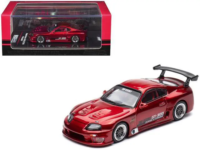 Main image of Toyota Supra (A80) "Top Secret" GT300 RHD (Right Hand Drive) Red Metallic 1/64 Diecast Model Car by Inno Models