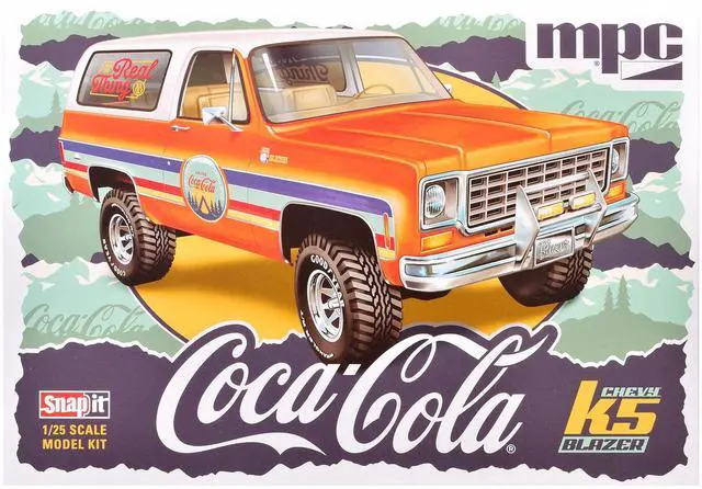 Main image of Skill 1 Model Kit Chevrolet K5 Blazer "Coca-Cola" 1/25 Plastic Snap Model by MPC