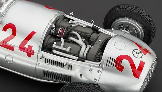 Alt view image 6 of 6 - 1939 Mercedes W 165 #24 Grand Prix of Tripolis 1 of 5000 Produced  1/18 Diecast Car Model by CMC
