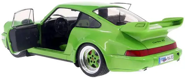 Alt view image 2 of 6 - 1990 Porsche 911 (964) Carrera RS "Streetfighter" Green Metallic 1/18 Diecast Model Car by Solido