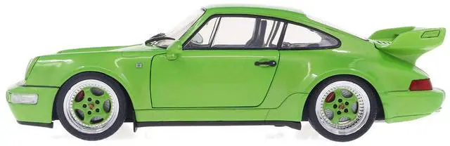 Alt view image 3 of 6 - 1990 Porsche 911 (964) Carrera RS "Streetfighter" Green Metallic 1/18 Diecast Model Car by Solido
