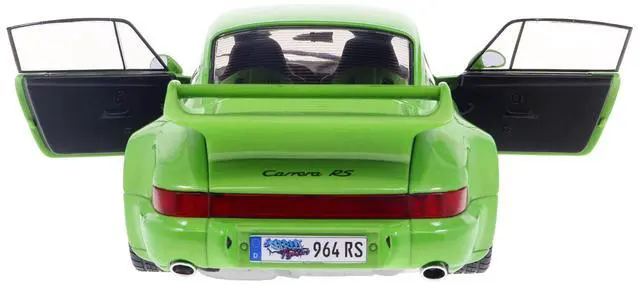 Alt view image 4 of 6 - 1990 Porsche 911 (964) Carrera RS "Streetfighter" Green Metallic 1/18 Diecast Model Car by Solido