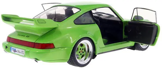 Alt view image 5 of 6 - 1990 Porsche 911 (964) Carrera RS "Streetfighter" Green Metallic 1/18 Diecast Model Car by Solido