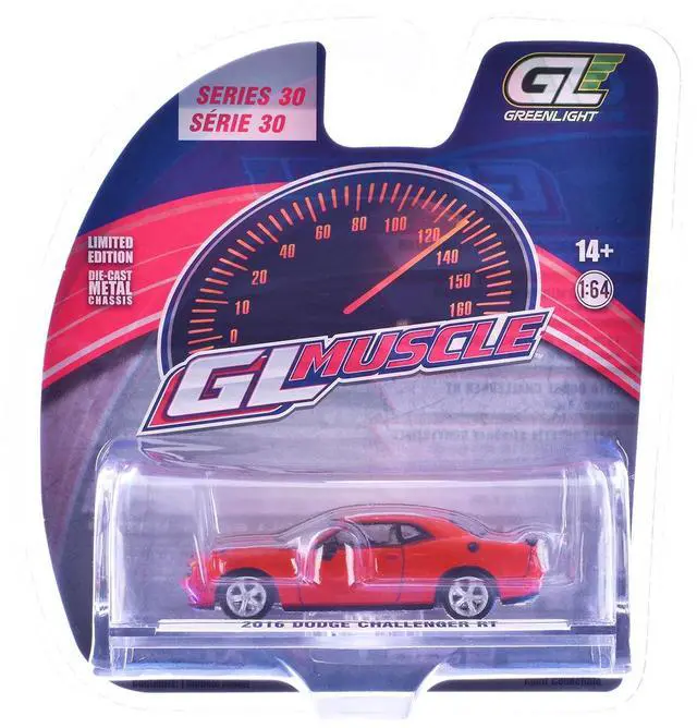 Alt view image 6 of 6 - 2016 Dodge Challenger RT Torred "GreenLight Muscle" Series 30 1/64 Diecast Model Cars by Greenlight