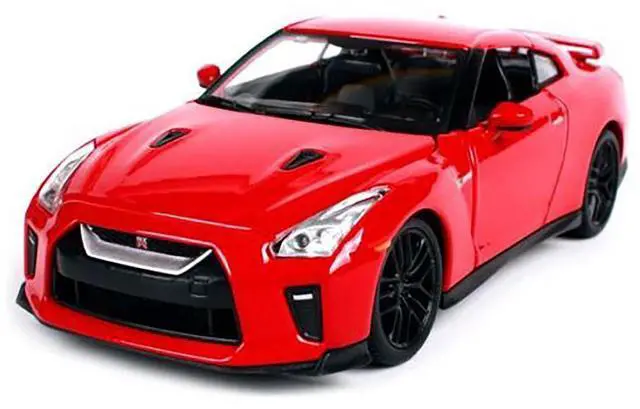 Alt view image 3 of 6 - 2017 Nissan GT-R R35 Red 1/24 Diecast Car Model by BBurago