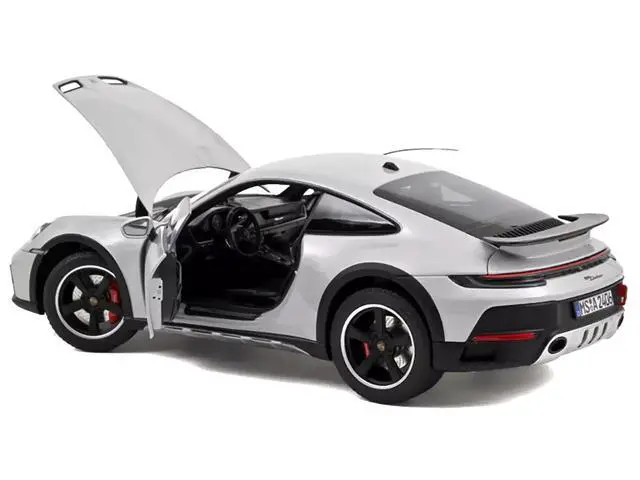 Alt view image 3 of 4 - 2023 Porsche 911 Dakar Ice Gray Metallic 1/18 Diecast Model Car by Norev