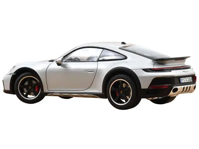 Alt view image 4 of 4 - 2023 Porsche 911 Dakar Ice Gray Metallic 1/18 Diecast Model Car by Norev