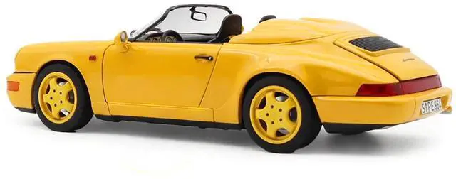 Alt view image 3 of 6 - Porsche 911 Speedster Speed Yellow 1/18 Diecast Model Car by Norev