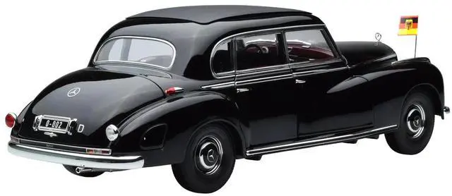 Alt view image 5 of 5 - 1955 Mercedes-Benz 300 Black "German Chancellor Konrad Adenauer" 1/18 Diecast Model Car by Norev