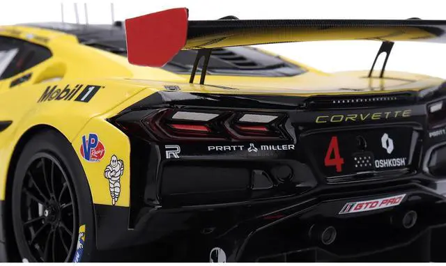 Alt view image 5 of 6 - Chevrolet Corvette Z06 GT3.R #4 "Corvette Racing by Pratt Miller Motorsports" "24 Hours of Daytona"1/18 Model Car by Top Speed