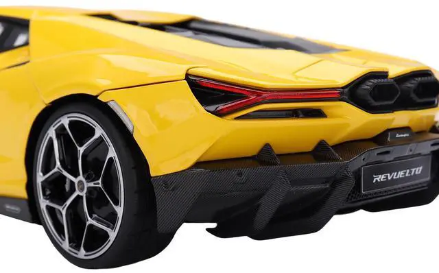 Alt view image 3 of 6 - Lamborghini Revuelto Giallo (Yellow) 1/18 Model Car by Top Speed