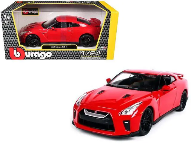 Alt view image 6 of 6 - 2017 Nissan GT-R R35 Red 1/24 Diecast Car Model by BBurago
