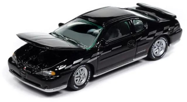 Alt view image 3 of 6 - 2001 Chevrolet Monte Carlo SS Black with Silver Graphics "Classic Gold Collection" 1/64 Diecast Model Car by Johnny Lightning