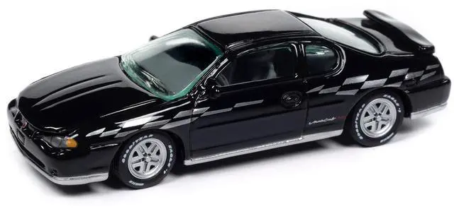 Alt view image 4 of 6 - 2001 Chevrolet Monte Carlo SS Black with Silver Graphics "Classic Gold Collection" 1/64 Diecast Model Car by Johnny Lightning