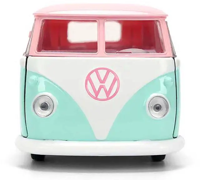 Alt view image 6 of 6 - 1961 Volkswagen Bus Pink and Blue with Graphics "Disney's Stitch" "Hollywood Rides" Series 1/32 Diecast Model Car by Jada