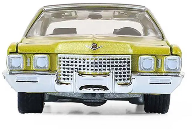 Alt view image 4 of 6 - 1971 Cadillac Sedan Deville Lowrider Gold Metallic with Black Top 1/64 Scale Diecast Model Cars by Greenlight