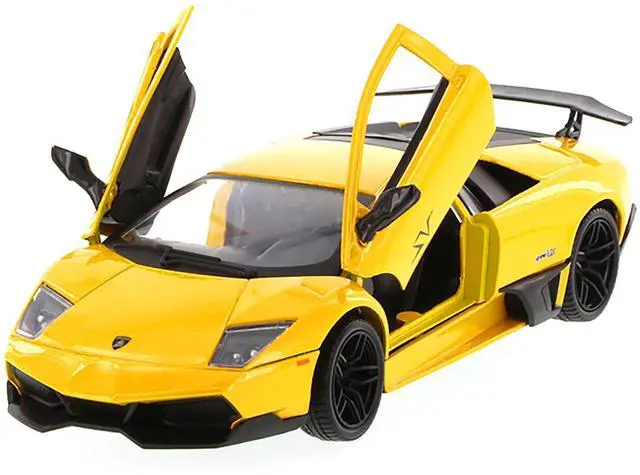 Alt view image 4 of 6 - Lamborghini Murcielago LP 670 4 SV Yellow 1/24 Diecast Model Car by Motormax