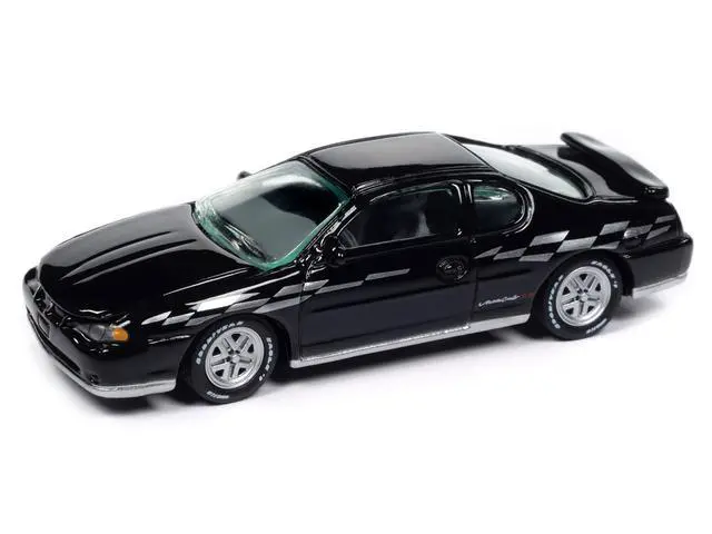 Alt view image 2 of 6 - 2001 Chevrolet Monte Carlo SS Black with Silver Graphics "Classic Gold Collection" 1/64 Diecast Model Car by Johnny Lightning