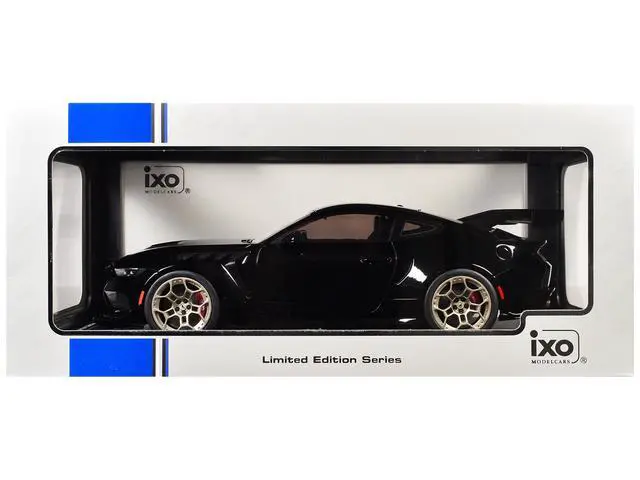 Alt view image 6 of 6 - 2025 Ford Mustang GTD Black "Limited Edition" Series 1/18 Diecast Model Car by IXO Models