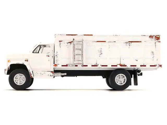 Alt view image 3 of 6 - 1980 Chevrolet C-70 Grain Truck White (Weathered) "S.D. Trucks" Series 20 1/64 Scale Diecast Model Cars by Greenlight