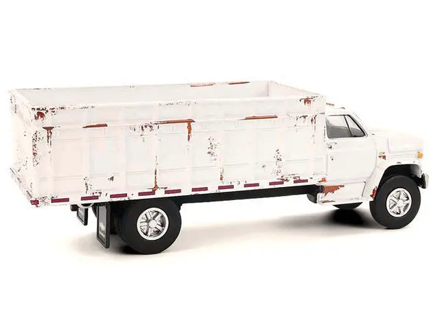 Alt view image 4 of 6 - 1980 Chevrolet C-70 Grain Truck White (Weathered) "S.D. Trucks" Series 20 1/64 Scale Diecast Model Cars by Greenlight