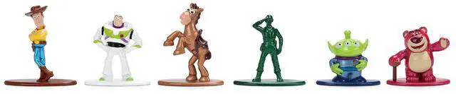 Main image of Set of 6 Diecast Figures "Toy Story" Movie Franchise "Nano Metalfigs" Series Diecast Models by Jada