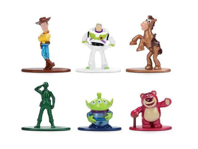 Alt view image 2 of 3 - Set of 6 Diecast Figures "Toy Story" Movie Franchise "Nano Metalfigs" Series Diecast Models by Jada