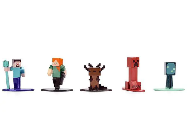 Alt view image 3 of 6 - Set of 12 Diecast Figures "Minecraft" Video Game "Nano Metalfigs" Series Diecast Models by Jada