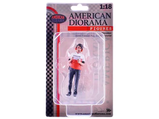 Alt view image 3 of 3 - "Race Crew" Figure #3 for 1/18 scale models by American Diorama