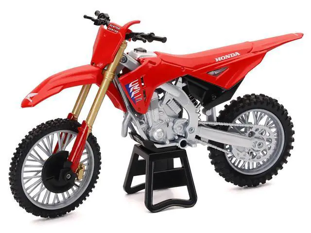 Alt view image 2 of 3 - Honda CRF450R Motorcycle Red with Black Accents 1/12 Diecast Model by New Ray