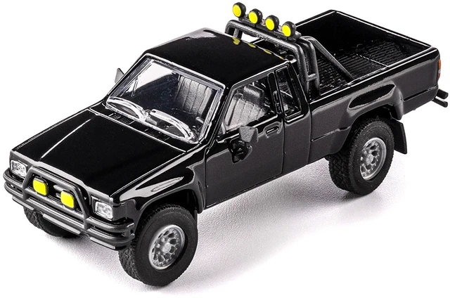 Alt view image 4 of 6 - 1985 Toyota Hilux SR5 Pickup Truck Black "Collection" Series 1/64 Diecast Model Car by Majorette