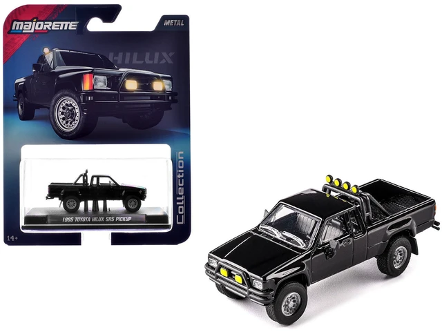 Alt view image 6 of 6 - 1985 Toyota Hilux SR5 Pickup Truck Black "Collection" Series 1/64 Diecast Model Car by Majorette