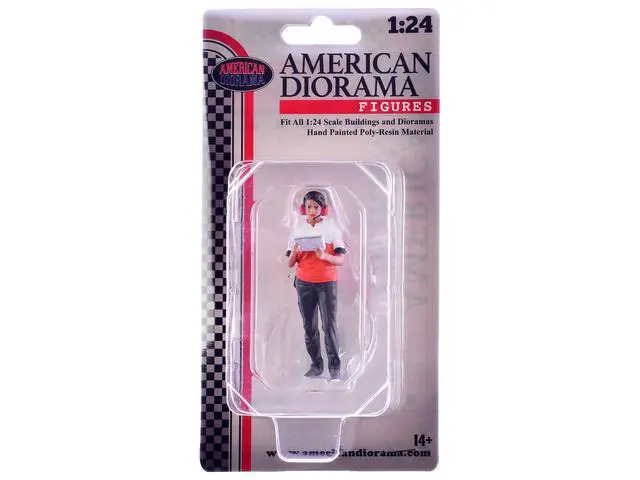 Alt view image 3 of 3 - "Race Crew" Figure #3 for 1/24 scale models by American Diorama