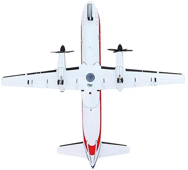 Alt view image 5 of 6 - Saab 340B Commercial Aircraft "American Eagle" White with Red and Blue Stripes 1/200 Diecast Model Airplane by GeminiJets