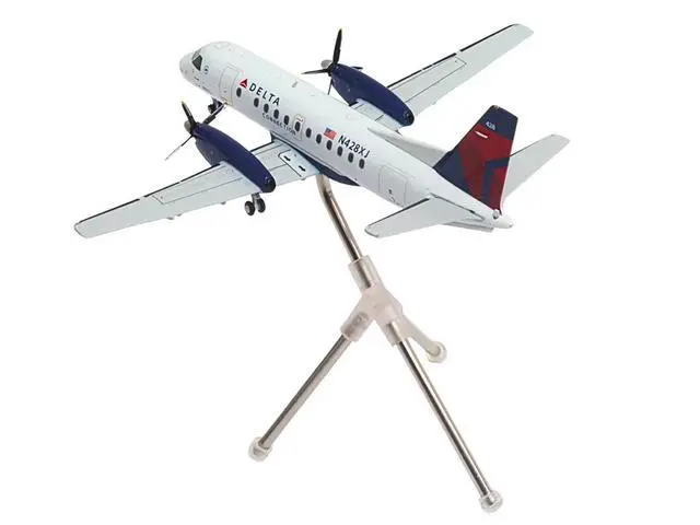 Alt view image 4 of 6 - Saab 340B Commercial Aircraft White with Red and Blue Tail 1/200 Diecast Model Airplane by GeminiJets