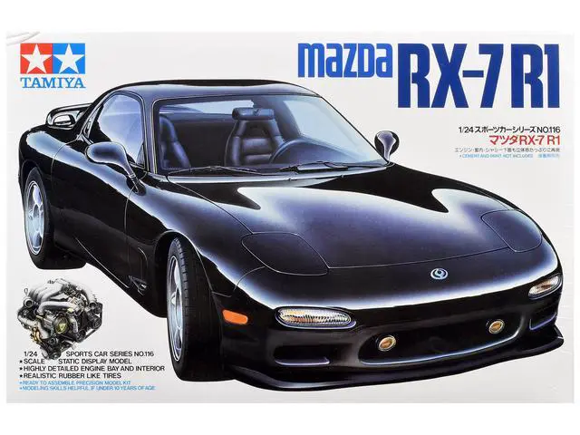 Alt view image 3 of 8 - Tamiya 1/24 Sports car series No.116 Mazda RX-7 R1 Plastic model 24116