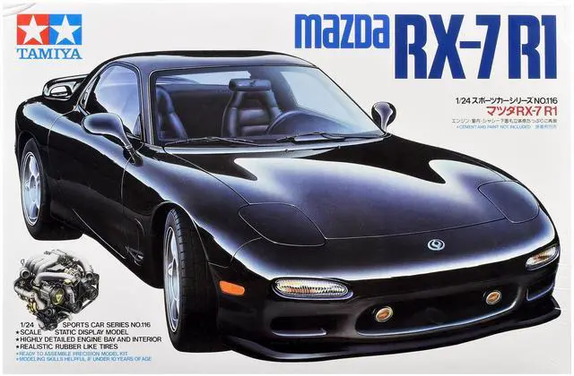 Alt view image 8 of 8 - Tamiya 1/24 Sports car series No.116 Mazda RX-7 R1 Plastic model 24116