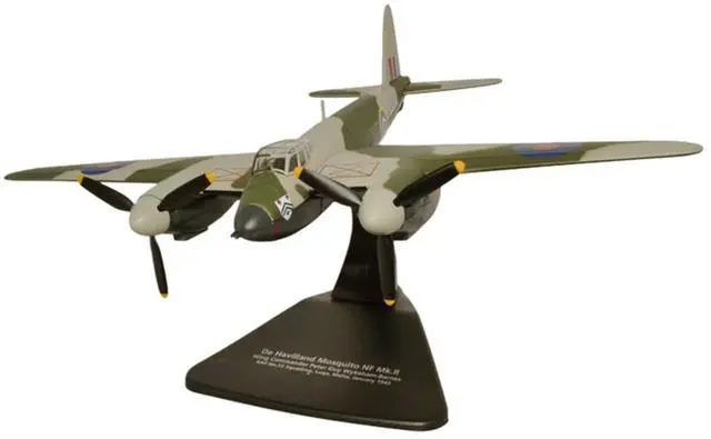 Alt view image 7 of 7 - De Havilland Mosquito NF MKII Aircraft "Luqa, Malta" (1943) Royal Air Force 1/72 Diecast Model by Oxford Diecast